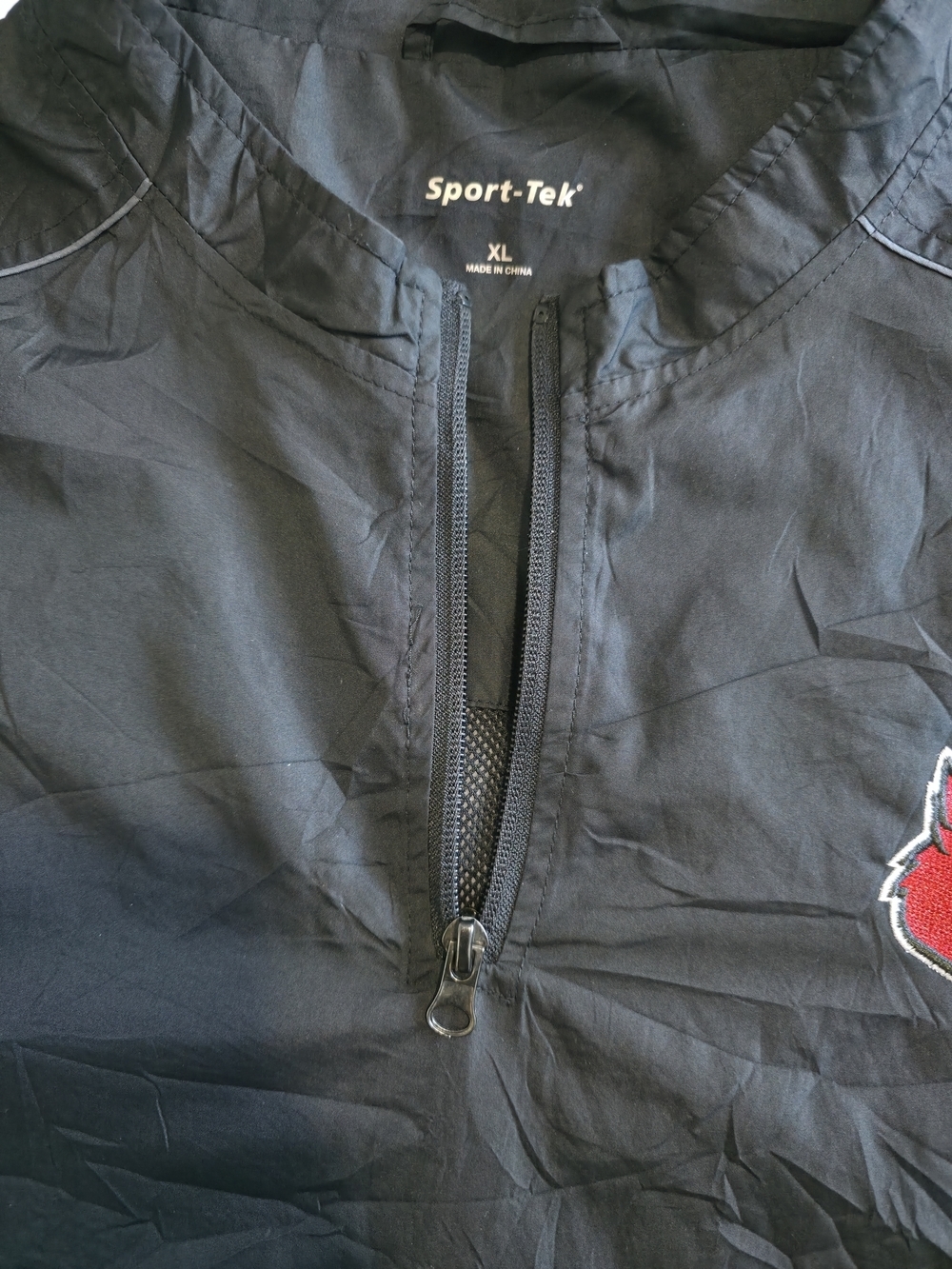 Sport-Tek Windbreaker Jacket XL Black Pullover Team Logo Lightweight Zip - Picture 12 of 13